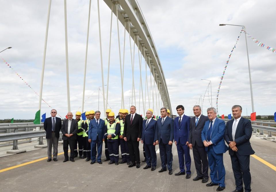Ilham Aliyev opens section of Alat-Astara-Iran state border highway (PHOTO)