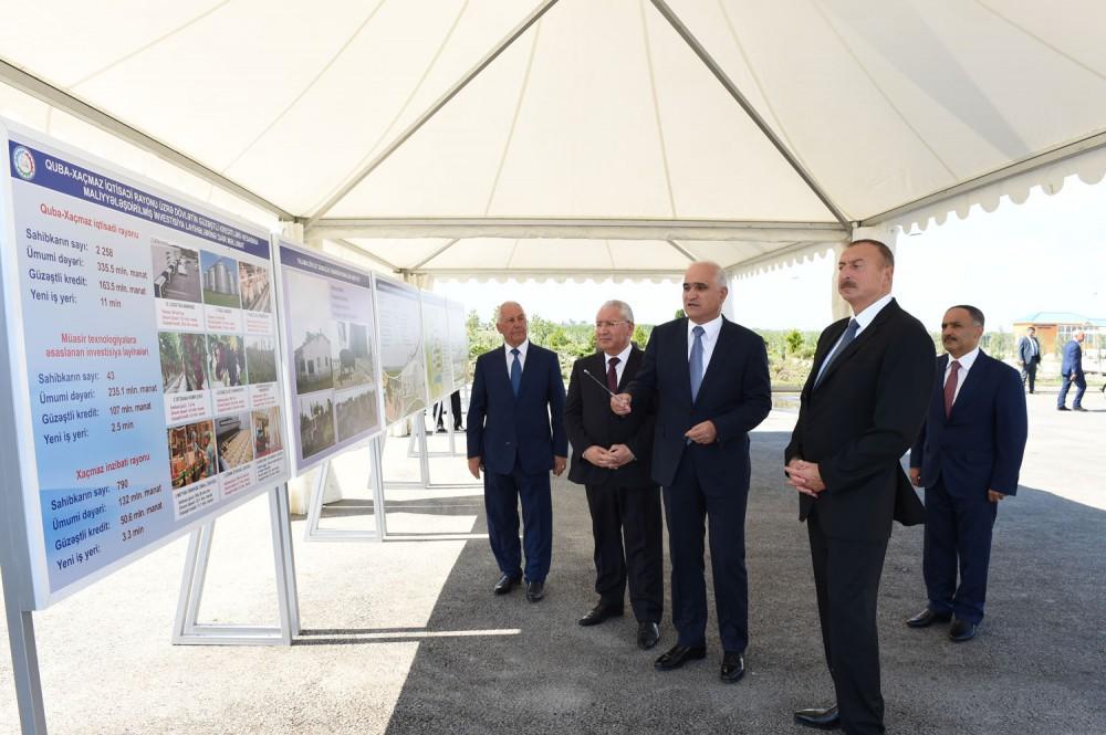Ilham Aliyev inaugurates Yalama Agropark