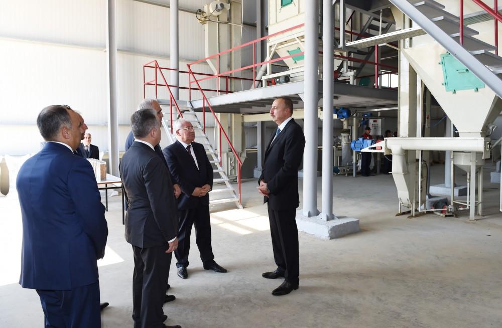 Ilham Aliyev inaugurates Yalama Agropark