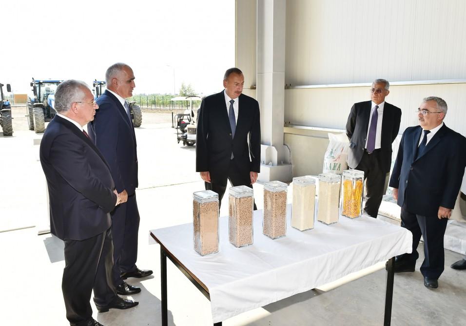 Ilham Aliyev inaugurates Yalama Agropark