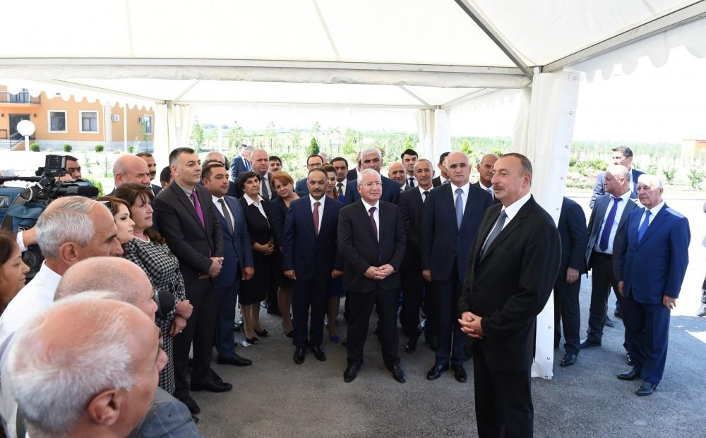 Ilham Aliyev inaugurates Yalama Agropark