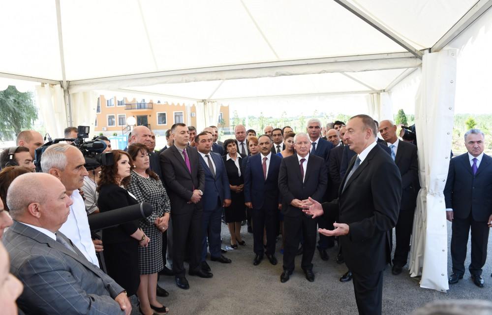 Ilham Aliyev inaugurates Yalama Agropark