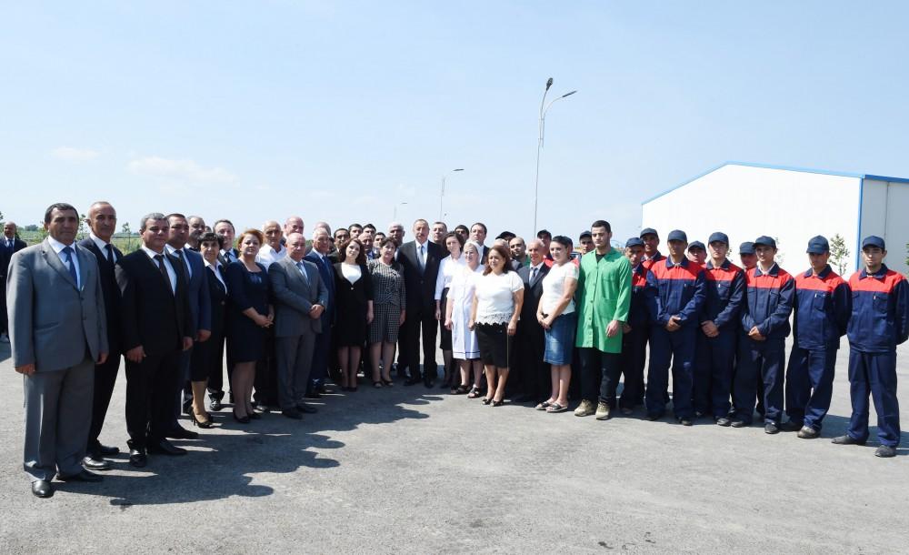 Ilham Aliyev inaugurates Yalama Agropark