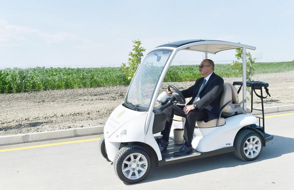 Ilham Aliyev inaugurates Yalama Agropark