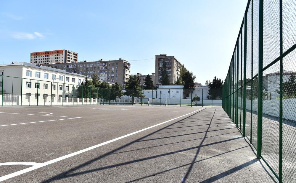 Ilham Aliyev views overhauled school-lyceum in Baku (PHOTO) (UPDATE)