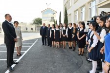 Ilham Aliyev opens new building of school in Sabunchu district