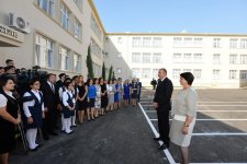 Ilham Aliyev opens new building of school in Sabunchu district