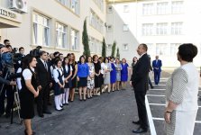 Ilham Aliyev opens new building of school in Sabunchu district