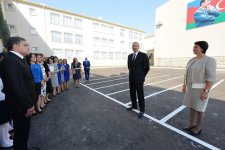 Ilham Aliyev opens new building of school in Sabunchu district