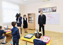 Ilham Aliyev opens new building of school in Sabunchu district