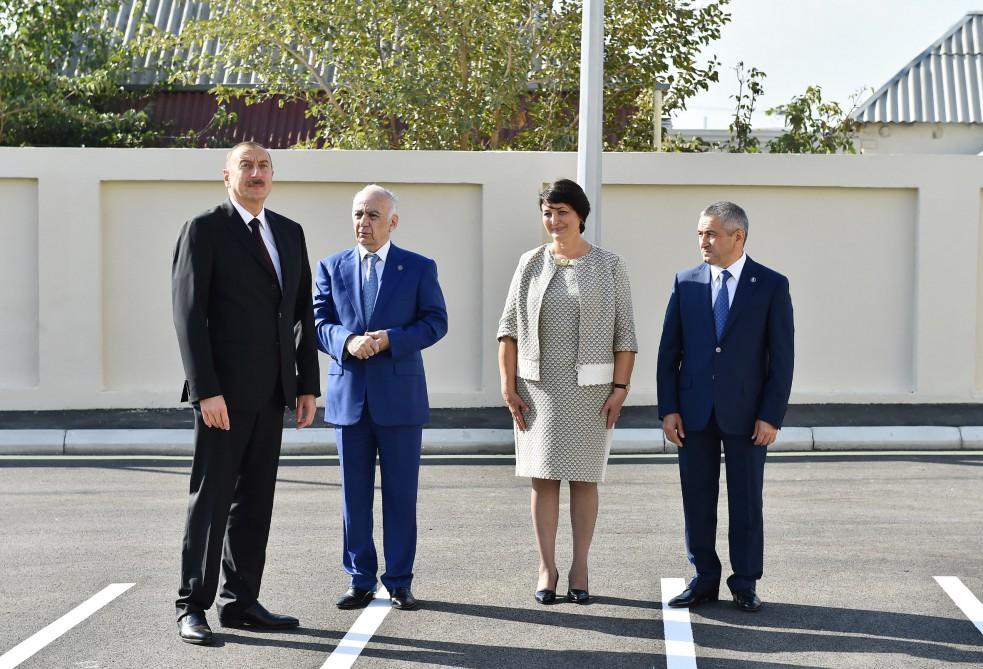 Ilham Aliyev opens new building of school in Sabunchu district