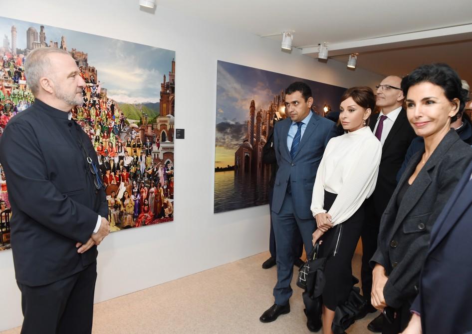 Mehriban Aliyeva at opening of Azerbaijani Village in Paris (PHOTO)