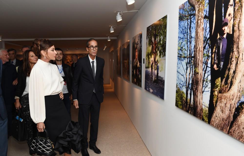 Mehriban Aliyeva at opening of Azerbaijani Village in Paris (PHOTO)