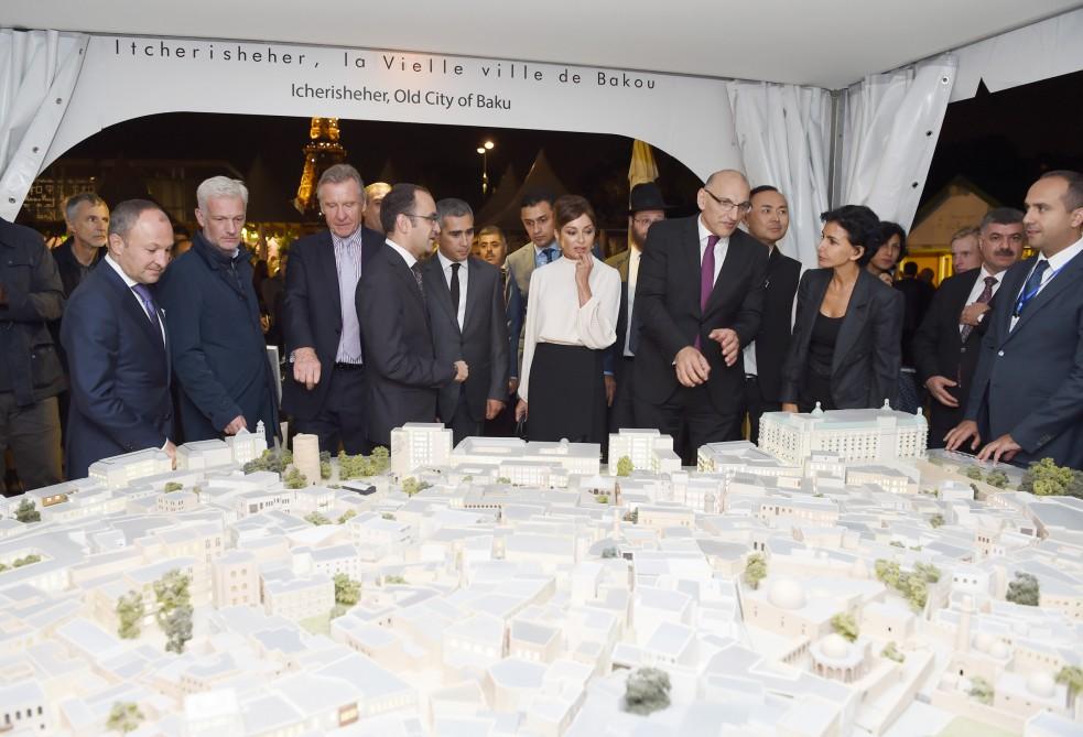 Mehriban Aliyeva at opening of Azerbaijani Village in Paris (PHOTO)