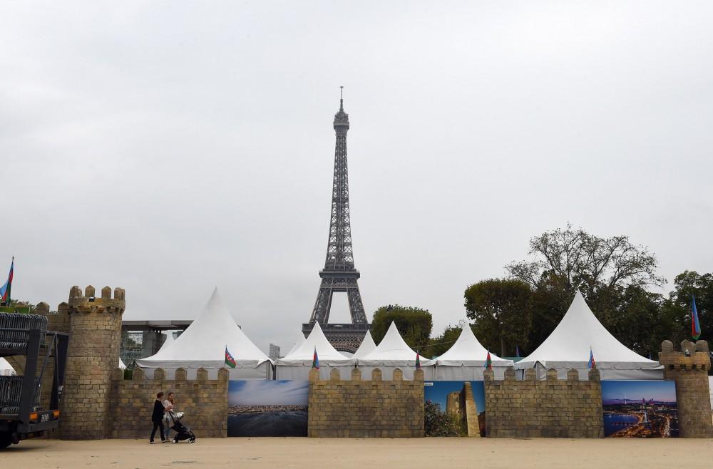 Mehriban Aliyeva at opening of Azerbaijani Village in Paris (PHOTO)