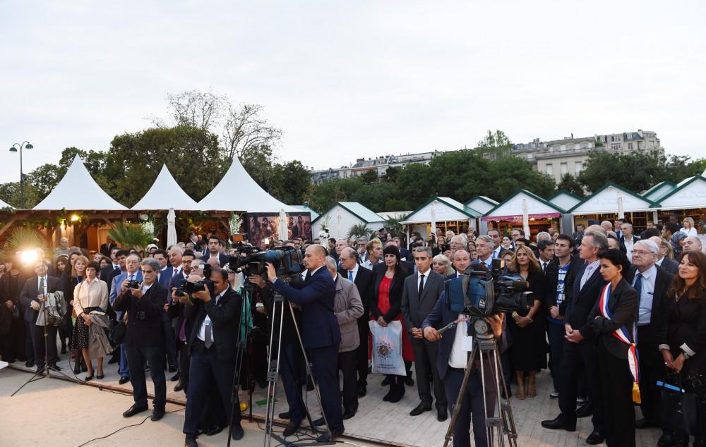 Mehriban Aliyeva at opening of Azerbaijani Village in Paris (PHOTO)