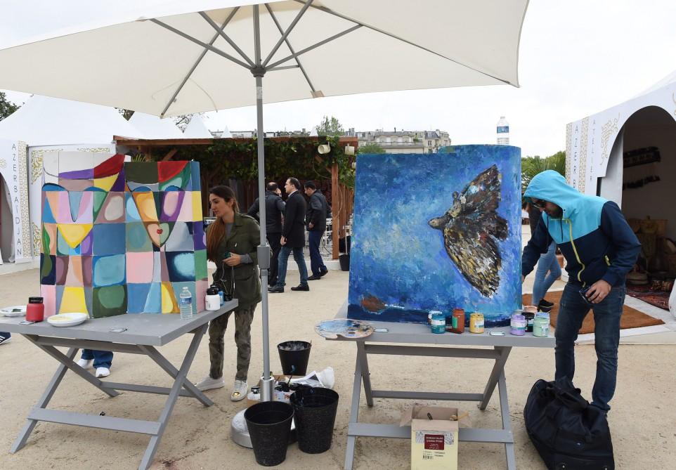 Mehriban Aliyeva at opening of Azerbaijani Village in Paris (PHOTO)