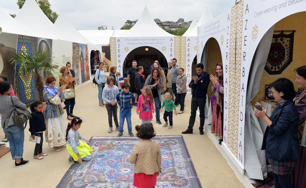 Mehriban Aliyeva at opening of Azerbaijani Village in Paris (PHOTO)