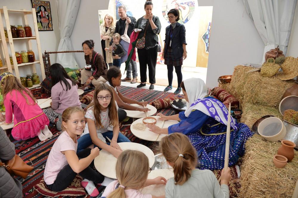 Mehriban Aliyeva at opening of Azerbaijani Village in Paris (PHOTO)