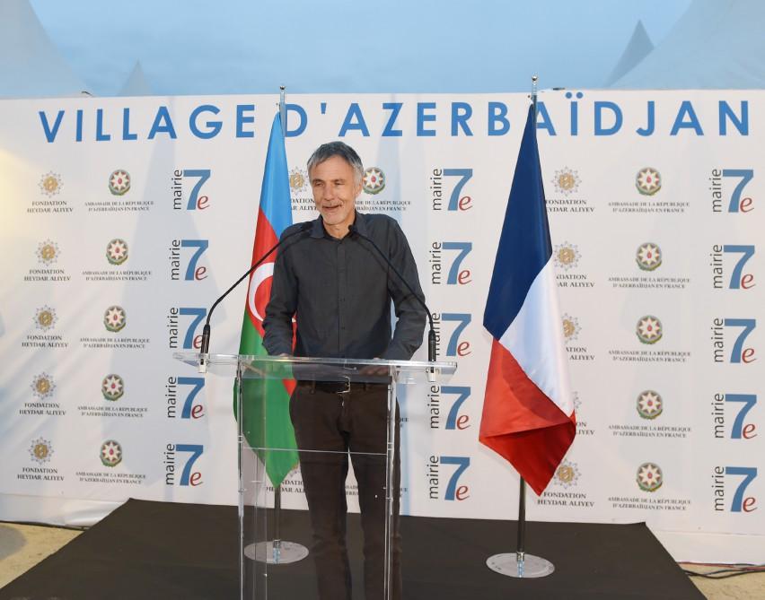 Mehriban Aliyeva at opening of Azerbaijani Village in Paris (PHOTO)