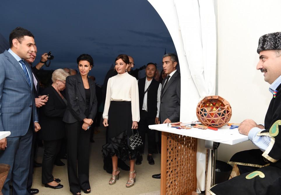 Mehriban Aliyeva at opening of Azerbaijani Village in Paris (PHOTO)