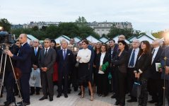 Mehriban Aliyeva at opening of Azerbaijani Village in Paris (PHOTO)