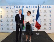 Mehriban Aliyeva at opening of Azerbaijani Village in Paris (PHOTO)