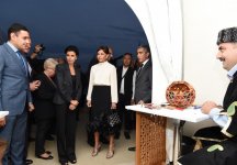 Mehriban Aliyeva at opening of Azerbaijani Village in Paris (PHOTO)