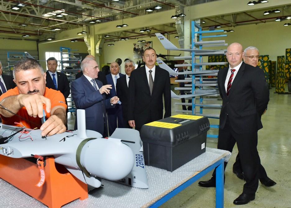 Ilham Aliyev attends Zarba UAVs presentation (PHOTO)