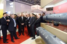 Ilham Aliyev views ADEX 2016 exhibition  (PHOTO)