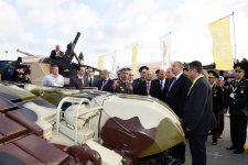 Ilham Aliyev views ADEX 2016 exhibition  (PHOTO)