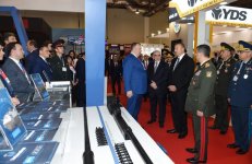 Ilham Aliyev views ADEX 2016 exhibition  (PHOTO)