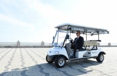 Ilham Aliyev opens Sumgayit Seaside Boulevard (PHOTOS)