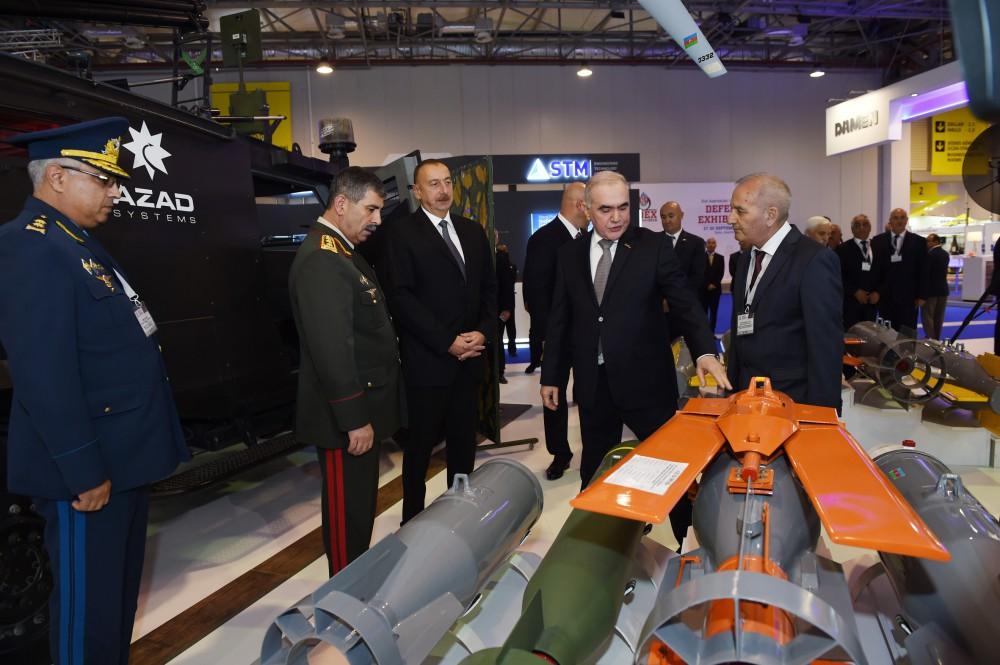 Ilham Aliyev views ADEX 2016 exhibition  (PHOTO)