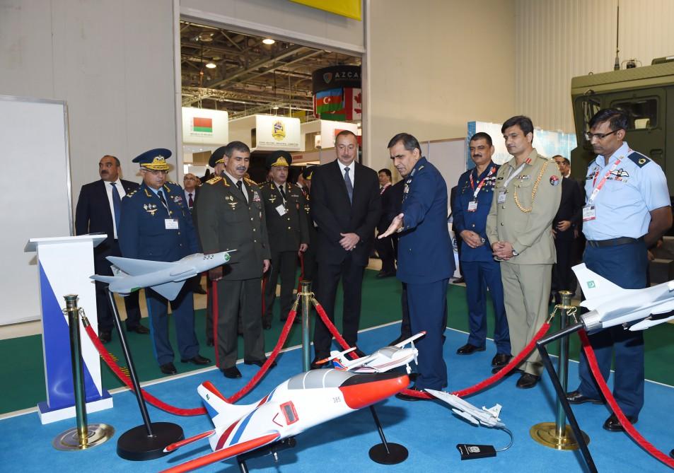 Ilham Aliyev views ADEX 2016 exhibition  (PHOTO)
