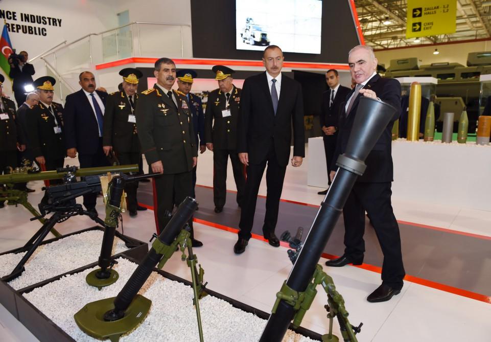 Ilham Aliyev views ADEX 2016 exhibition  (PHOTO)