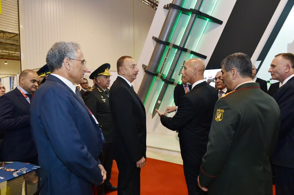 Ilham Aliyev views ADEX 2016 exhibition  (PHOTO)