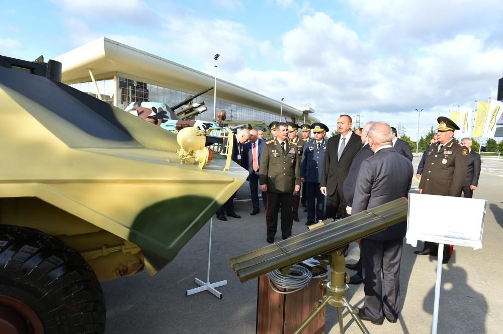 Ilham Aliyev views ADEX 2016 exhibition  (PHOTO)