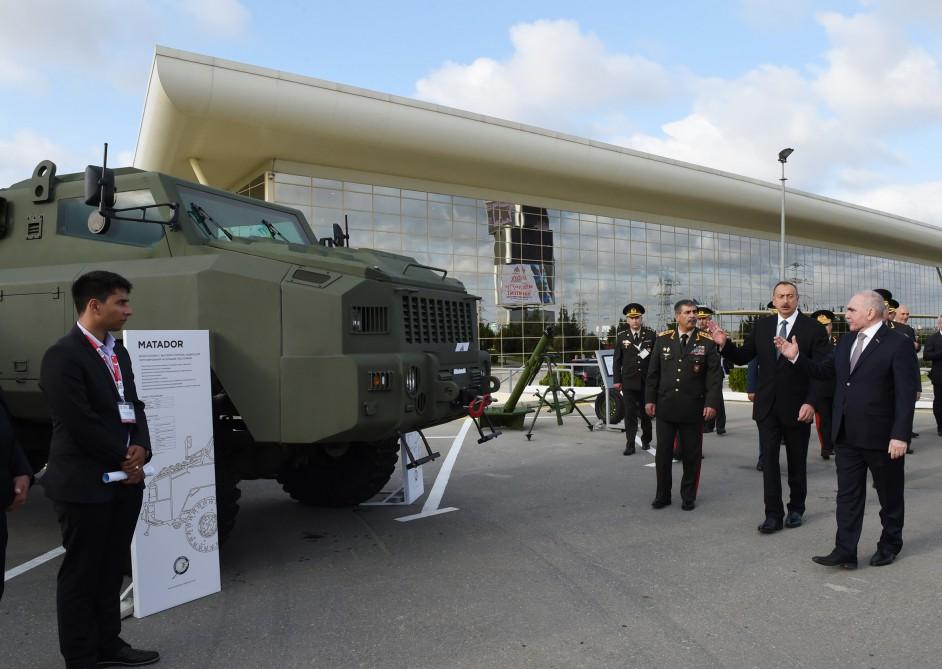 Ilham Aliyev views ADEX 2016 exhibition  (PHOTO)