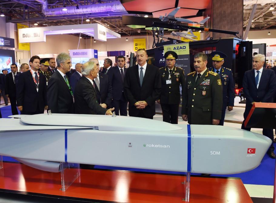 Ilham Aliyev views ADEX 2016 exhibition  (PHOTO)