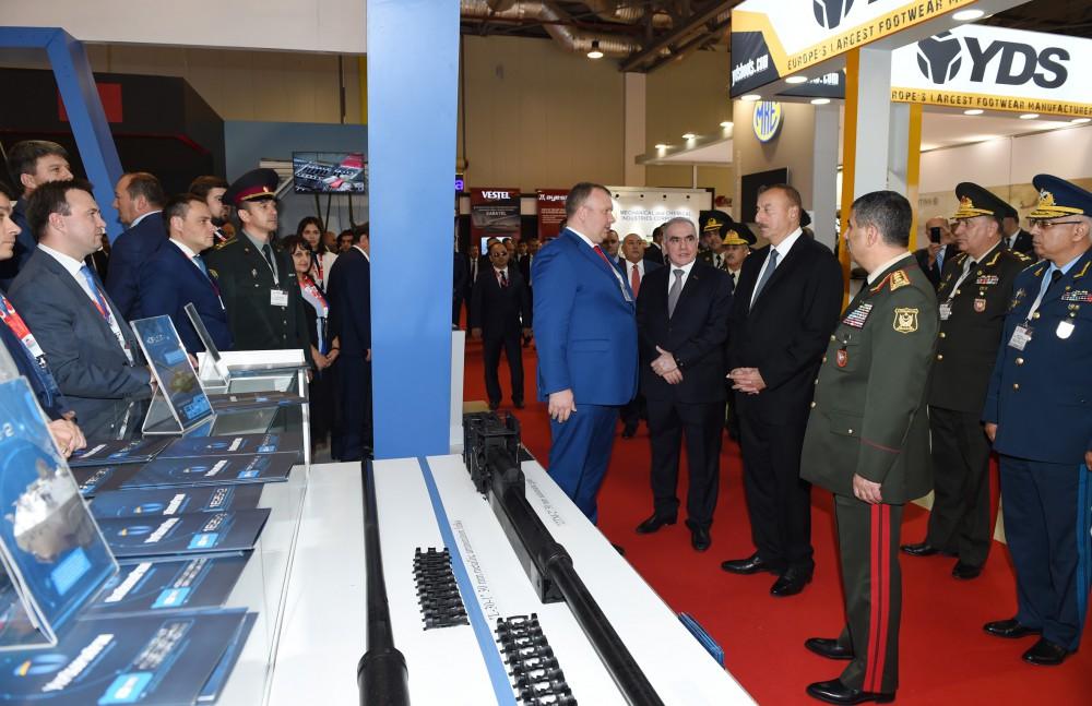 Ilham Aliyev views ADEX 2016 exhibition  (PHOTO)