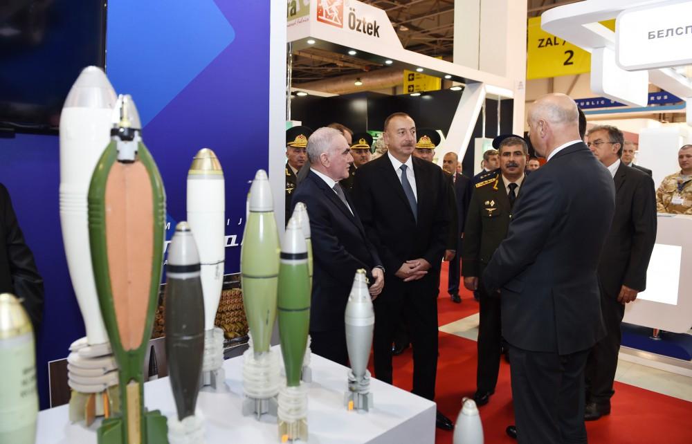 Ilham Aliyev views ADEX 2016 exhibition  (PHOTO)