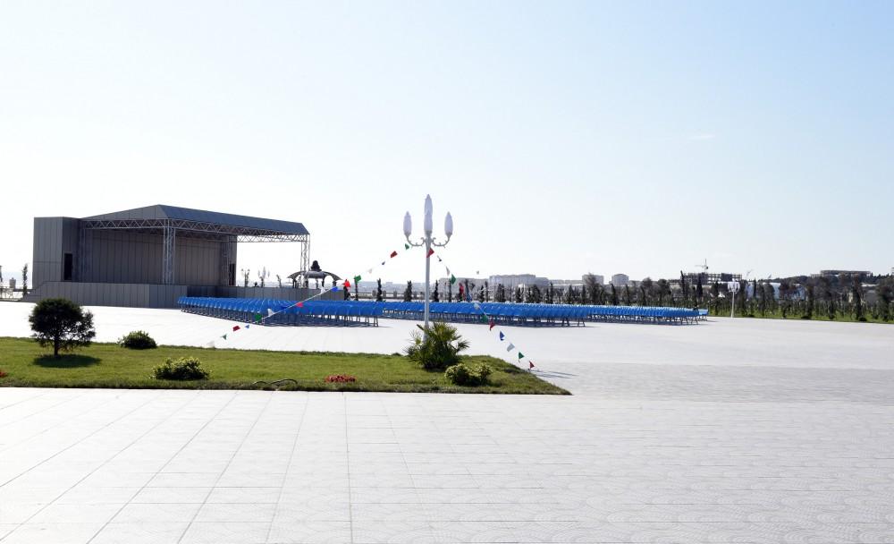 Ilham Aliyev opens Sumgayit Seaside Boulevard (PHOTOS)