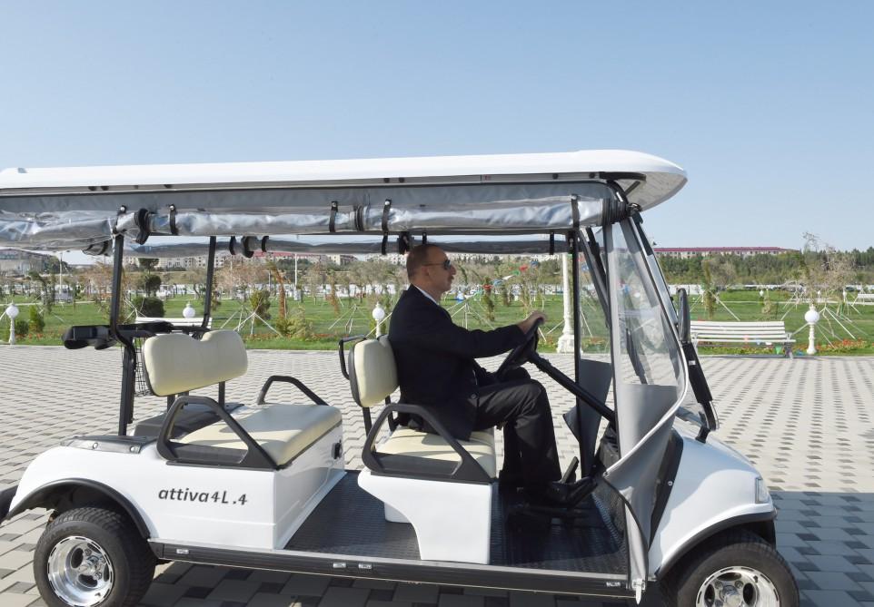 Ilham Aliyev opens Sumgayit Seaside Boulevard (PHOTOS)