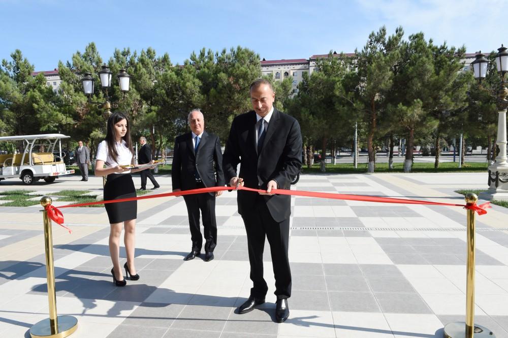 Ilham Aliyev opens Chess School in Sumgayit (PHOTOS)