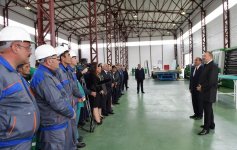Ilham Aliyev inaugurates enterprises, boiler house in industrial park in Aghstafa (PHOTO)