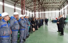 Ilham Aliyev inaugurates enterprises, boiler house in industrial park in Aghstafa (PHOTO)
