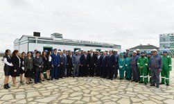 Ilham Aliyev inaugurates enterprises, boiler house in industrial park in Aghstafa (PHOTO)
