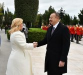 Official welcoming ceremony held for Croatian president in Baku (PHOTO)