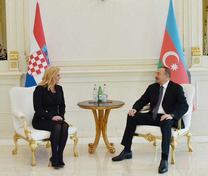 President Aliyev: Azerbaijan-Croatia relations at high level  (PHOTO)